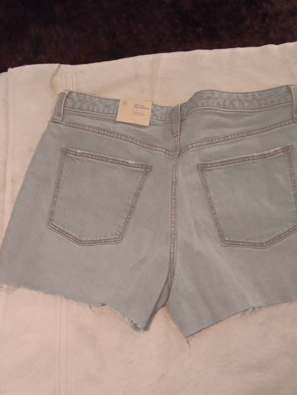 Universal Thread Light Wash High-Rise Cutoff Denim Shorts